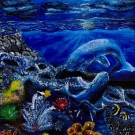 Claire Qu, Age 12, Sugar Land, TX; Ocean at Nightfall