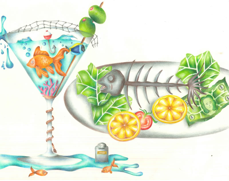 “Fishy Business” by Tori Qiu, Age 16, Nebraska “Fishy Business” by Tori Qiu, Age 16, Nebraska