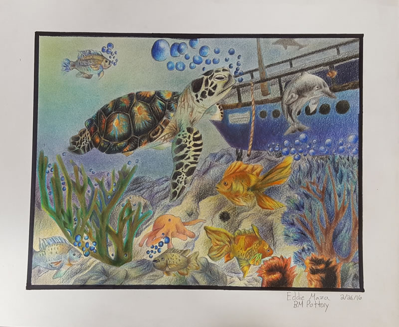 "Safety and Freedom in the Sea" by Eddie Maza, Age 12, New York, USA "Safety and Freedom in the Sea" by Eddie Maza, Age 12, New York, USA