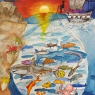 "Pirate Fishing Under the Radar" by Jiaying Zhug, Age 11, Ontario, Canada