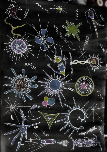 "Ocean Microbiomes" by Ishika Devadiga, Age 14, Thailand