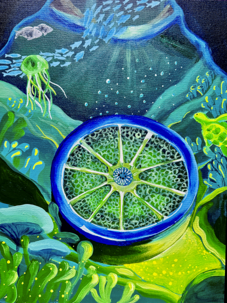 "The invisible beginning" by Athena Shih, Age 14, United States of America