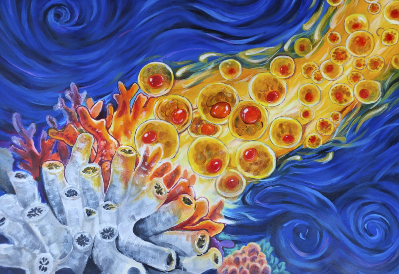 "The Touch of Life" by Jieming Zhang, Age 11, China