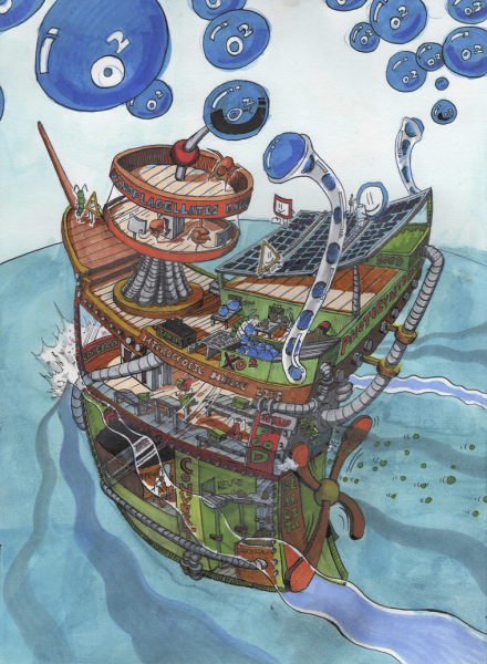 "The Invisible Engine of the Ocean" by Eason Liang, Age 14, United States of America
