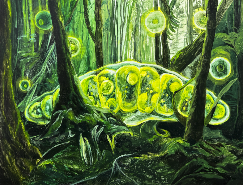 "Luminous Primary Producers" by Shinyu Park, Age 17, Republic of Korea