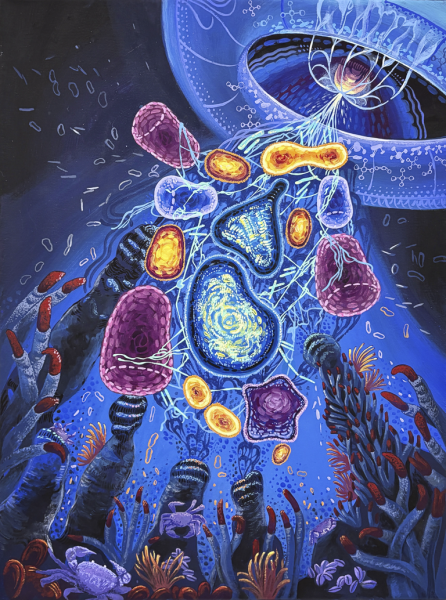 "The Deep Microcosm of Life" by Qing Yang Cheng, Age 17, Canada