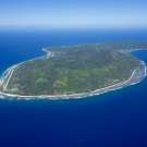 Arial view of the Austral Islands.
