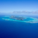 Arial view of the Austral Islands.