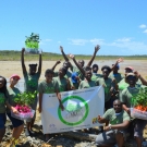 Students at Abaco Central High School are excited to plant their mangrove seedlings after nurturing them for the past 7 months.