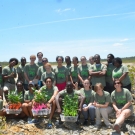 Forest Heights Academy is ready to plant their mangrove seedlings.