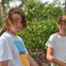 Observation is a fact that is learned through one of the five senses: sight, sound, touch, taste, and hearing. Students observe though taste that the black mangrove tree leaves are salty, while having a bit of fun at the same time.