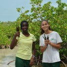 It looks like these students from Forest Heights Academy have found more than enough mangrove seedlings to plant when they return to the classroom.