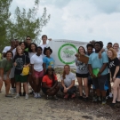 7.	Forest Heights Academy students participating in the B.A.M. program take a group shot after their first successful field trip to the mangrove forest.