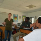 As part of the B.A.M. year 2 program, the students are learning about mangrove disease in the Bahamas and participating in ongoing science being conducted by Ryann Rossi, PhD candidate at North Carolina State University.