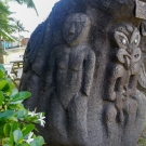 Indiginous carvings on the Cook Islands.
