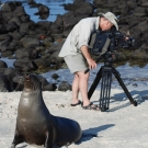Cameraman Doug Allan joined us on the Global Reef Expedition in the Galapagos