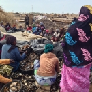 A fish processing facility in Joal, Senegal.