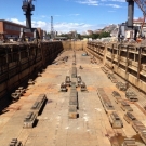 Captain Cook drydock is now empty and being prepared for another vessel.