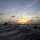 End of the dive, end of the day--waiting to be picked-up by the dive boat. 