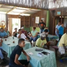 Subsistance fishermen in Honduras learn about new tools to track their catch.