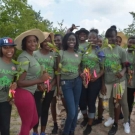 Students from William Knibb High School are excited to plant their mangroves propagules after caring for them for the past 8 months.