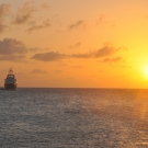 The Golden Shadow at sunset.