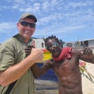 Steve Schill with a local Jamaican fisherman.