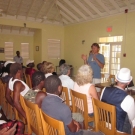 Andrew Bruckner does educational outreach in Jamaica.