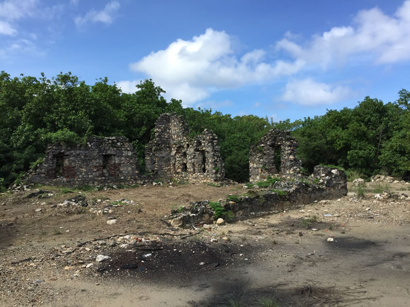 The remnants of an English warehouse that once stored sugar during the 1700's, which is located at Seville Heritage Park. This park is the location of the J.A.M.I.N. field trips for Marcus Garvey High School.