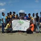 Marcus Garvey Technical School J.A.M.I.N. participants at Seville Heritage Park mangroves.