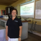 Director of Education, Amy Heemsoth is ready to introduce a new cohort of grade 10 Biology students at William Knibb High School to the mangrove ecosystem and the J.A.M.I.N. program.
