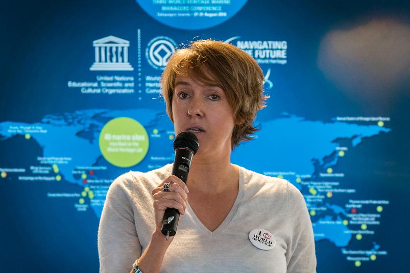 Fanny Douvere, Coordinator of the Marine Programme at the UNESCO World Heritage Centre (© Daniel Correia/UNESCO)