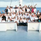 The participants bid farewell to the Galápagos Islands. (© Andreas Krueger/UNESCO)