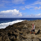 Bernard, an expert divemaster from Sam\'s Tours, at Anguar, Palau