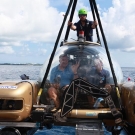 Captain Philip G. Renaud of the Khaled bin Sultan Living Oceans Foundation heads out on a 2nd Nekton submersible.