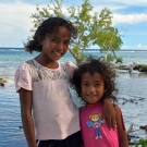 Sisters near Titiana Village, Gizo Island.