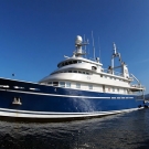 M/Y Golden Shadow near Marovo Lagoon.