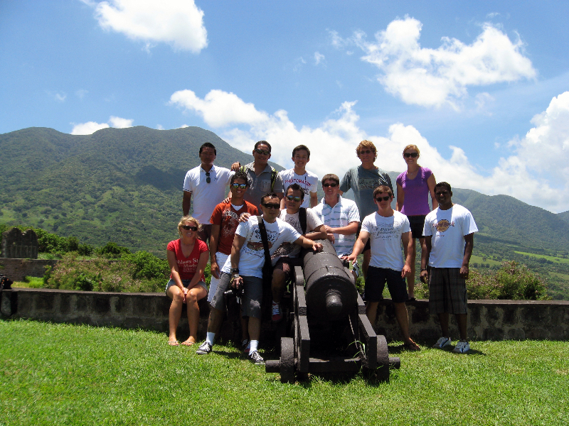 Members of the Science team and crew visit parts of St. Kitts.