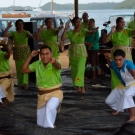 Local dancers provide entertainment at the farmer's marker