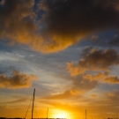 Sunset over Neiafu harbor in Vava'u