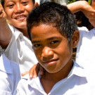 Students at GPS Tu'anekivale enjoying a camera shoot.