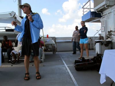 Phil and Amanda explain the pieces of a scuba unit