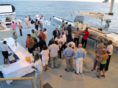 Reception Aboard the M/Y Golden Shadow