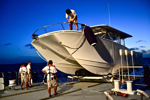 Loading Calcutta for the run to Serranilla Bank