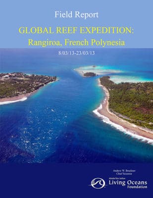 Rangiroa Field Report, French Polynesia coral reef research