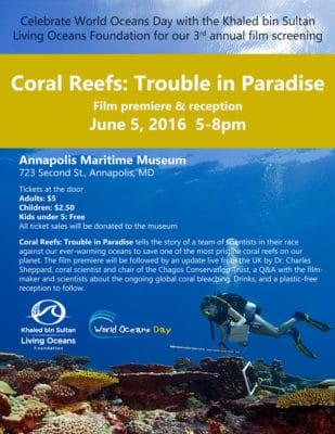 Coral Reefs Trouble in Paradise Film Premiere