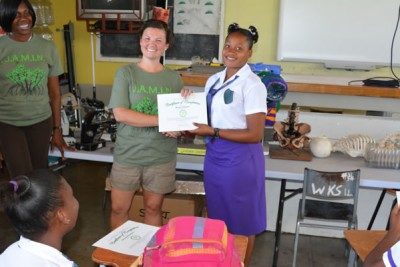 JAMIN award ceremony at Jamaican high school