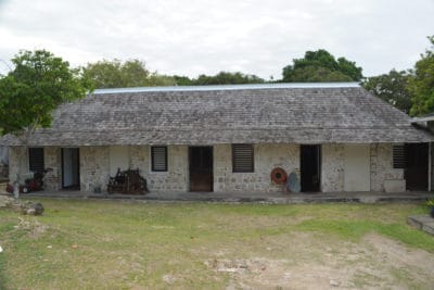 The attached building located behind of the Great House which now serves as offices at Seville Heritage Park.