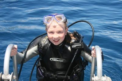 Maggie gets certified in Scuba