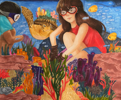 2022 Science Without Borders Challenge Finalist "Restoration" by Emily Zhang, Age 13, Canada